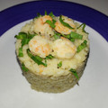 El cooksnap de Yovanis Liens cuando hizo Risotto de Camarones.
