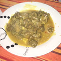 El cooksnap de Alex cuando hizo Mollejas de pollo al vino blanco.
