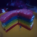 Cooksnap dari Bunda Rezvan untuk resep Rainbow Cake kukus Ny. Liem, Lembuttt