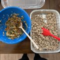 Kari 's cooksnap of when they made Larb Moo / Thai Spicy Minced Pork Salad.