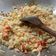 Cooksnap Zahrah Buang semasa beliau membuat Nasi Goreng Udang Ketam.
