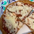 El cooksnap de Lee D 🌷 cuando hizo "Pizza" con masa de garbanzos, sin gluten.