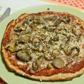 El cooksnap de Pilar Rivero cuando hizo Pizza fitness 0% de grasa.
