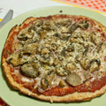 El cooksnap de Pilar Rivero cuando hizo Pizza fitness 0% de grasa.