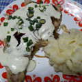 El cooksnap de Ayelen M. Cabrera Acuña cuando hizo Filet de merluza con crema al roquefort.