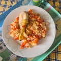 El cooksnap de tamara aymerich correa cuando hizo Muslitos de pollo con arroz.