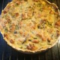 El cooksnap de san dra cuando hizo Tarta de puerro y pollo.