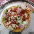 Poonam Jain का कुकस्नैप जब उन्होंने पिज़्ज़ा (pizza recipe in Hindi) बनाया था।