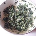 El cooksnap de Teresita Felíz cuando hizo Espinacas a la crema.