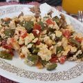 El cooksnap de Emilio García cuando hizo Huevos revueltos con nopales a la mexicana.