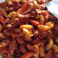 Cooksnap Izzah Ab Aziz semasa beliau membuat Makaroni Goreng Belacan.