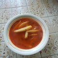 El cooksnap de Laura Velarde cuando hizo Sopa de papa.