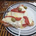 El cooksnap de Jorge cuando hizo Pizza de jamón y Morrón.