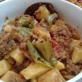 Nazia Qureshi's cooksnap of when they made Qeema Alu.
