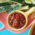 Cooksnap Norida Alias semasa beliau membuat Sambal belacan berapi.