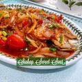 Cooksnap Mahadiah semasa beliau membuat Ikan kerapu sweet sour.
