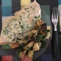 El cooksnap de Leonor cuando hizo Salmón Blanco Grillado con Salsa al Verdeo y Cubos Dorados al Horno.