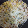 Mrs. Rashid's cooksnap of when they made Restaurant Style Egg, Veggies Fried Rice 🧡❤️💚.