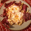 El cooksnap de abejita zumbona cuando hizo Huevos rotos con jamón.