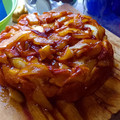 El cooksnap de Paula Riguez cuando hizo Torta invertida de manzana en la Essen.