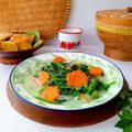 Cooksnap dari Nay's Kitchen untuk resep Bobor Bayam Wortel with fibercreme