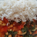 El cooksnap de John Newton cuando hizo Garbanzos con tomate y arroz.