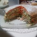 El cooksnap de Antonia Arancibia cuando hizo Torta salada de panqueques.
