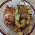 Cooksnap dari dhea indira untuk resep Ayam Panggang Teflon + Potato Wedges (Menu Diet)