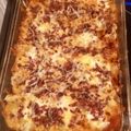alieda's cooksnap of when they made Buffalo chicken loaded baked potato casserole.