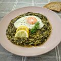 Cooksnap από Zoe Tsomaka στη συνταγή Σπανακόρυζο με αυγό μάτι