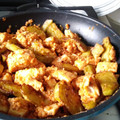 El cooksnap de Carmeta cuando hizo Ternera guisada con berenjenas.