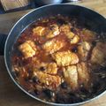 El cooksnap de Marga Murlà cuando hizo Bacalao con ciruelas, pasa y piñones.