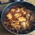 El cooksnap de Marga Murlà cuando hizo Bacalao con ciruelas, pasa y piñones.