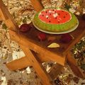 کوک اسنپ Tahere بعد از امتحان کردن تارت کیک هندوانه.