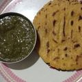 Mony jain का कुकस्नैप जब उन्होंने सरसों पालक मेथी बथुआ का साग (Sarson palak methi bathua ka saag recipe in hindi) बनाया था।