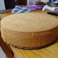 El cooksnap de Sabi Coria cuando hizo Torta tres ingredientes estilo genoise (bizcochuelo alto).
