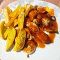 Cooksnap από Georgia Nikolaidou στη συνταγή Currywurst Pommes (λουκάνικο με σάλτσα κάρυ και πατάτες)