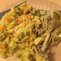 El cooksnap de Carli cuando hizo Arroz con pollo.