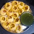 Falguni Shah's cooksnap of when they made પાણી પૂરી (Pani Puri Recipe In Gujarati).