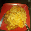 El cooksnap de Susana Fernandez cuando hizo Spaghetti con estofado de pollo.