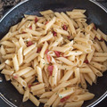 El cooksnap de Julián cuando hizo Maccheroni al ferreto al toque de ajo y guindilla.