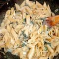 El cooksnap de Analia Gravano cuando hizo Fideos con espinaca y crema 🥬.