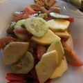 El cooksnap de Esme Fernández cuando hizo Ensalada con manzana roja y aguacate.