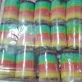 Cooksnap dari Iis Setiawati untuk resep Mini Rainbow Roll Cake ekonomis + Tips cara menggulung