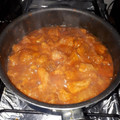 El cooksnap de Ariel Fong González cuando hizo Chicharrón en salsa roja.