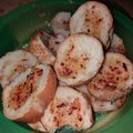 El cooksnap de Alejandro Belmar cuando hizo Tostadas saborizadas, más dos dips......