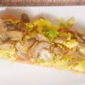 El cooksnap de "Cocina con Celi" cuando hizo Tostas con falso revuelto de verduras, vegano/vegetariano.