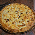 El cooksnap de Claudia Figueroa cuando hizo Quiche de bacon y pollo.