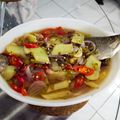 Cooksnap rosli ramli semasa beliau membuat Ikan Siakap Stim Thai Asam Boi.