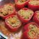 El cooksnap de sandra rios cuando hizo Ajíes rellenos de carne y arroz en salsa.